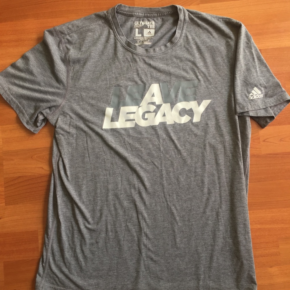 Adidas Climalite Shirt Large Leave A Legacy Euc